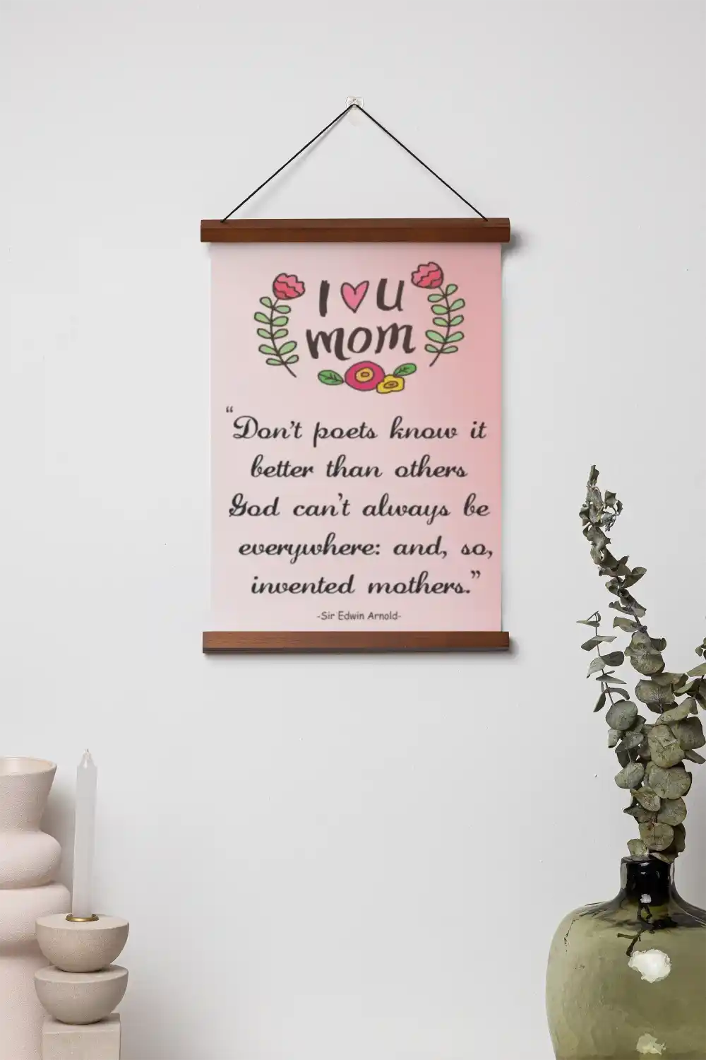 I Love You Mom Scroll