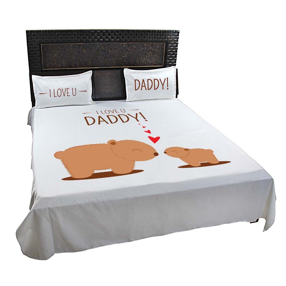 I-Love-u-Daddy-Bedsheet-Off-White