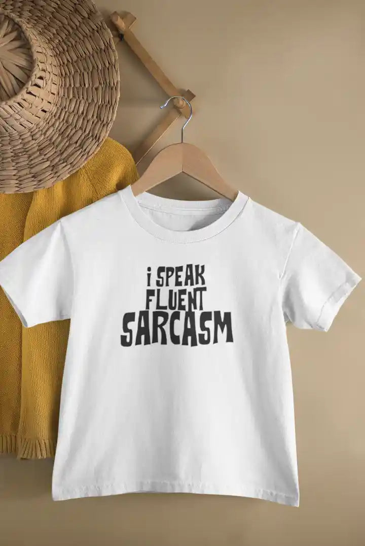 I Speak Fluent Sarcasm Unisex Drifit Kid T-shirt