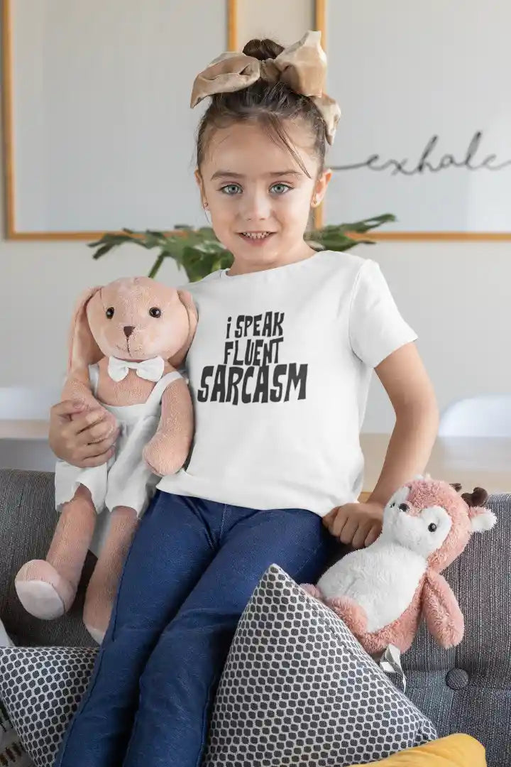 I Speak Fluent Sarcasm Unisex Drifit Kid T-shirt
