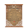 It's The Magic Romantic Greeting Canvas Scroll