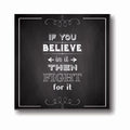 If You Believe In It Then Fight For It Canvas Frame