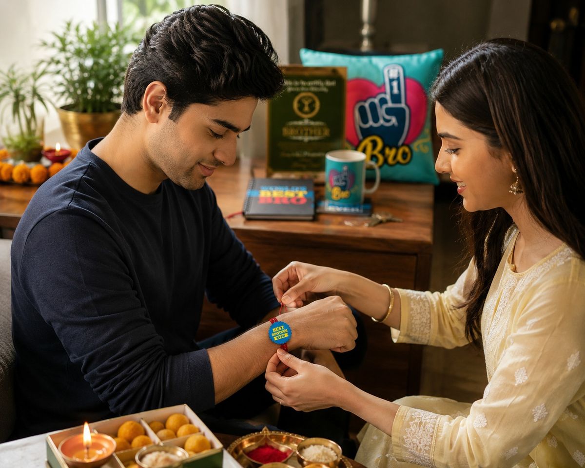 No 1 Bro hamper rakhi celebration lifestyle