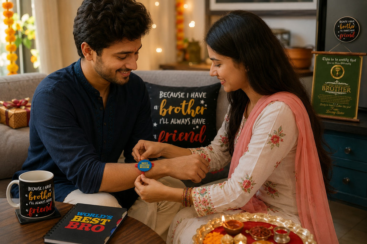 Brother and friend quote hamper rakhi celebration lifestyle