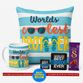 Worlds Coolest Brother Rakhi Gift Hamper with Chocolate - Set of 6