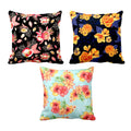 Floral Cushion Cover Set of 3 - Appealing Ranunculus Print