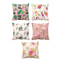 Floral Cushion Covers Set of 5 - Resplendent Bloom Print Decor