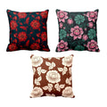 Exquisite Floral Cushion Covers Set of 3 - Dazzling Bloom Print
