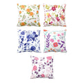 Symmetrical Floral Cushion Cover Set of 5 for Sofa Decor