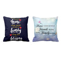 Cushion Cover - Home Family Blessing Quote, Set of 2