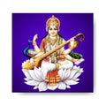 Holy Gyan Saraswati Canvas Painting Frame for Study Room