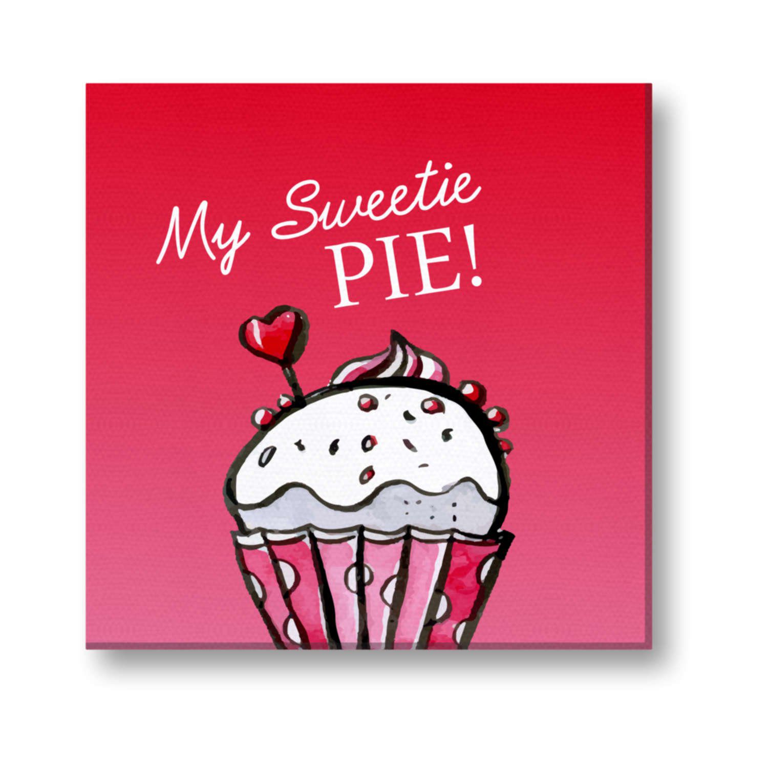 Sweetie Pie Ice Cream Painting Canvas Frame