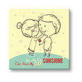 You Are The Sunshine Personalised Canvas Painting Frame