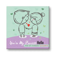 My Favorite Hello Hardest Goodbye Personalised Canvas Frame