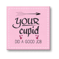 Personalised Cupid Did a Good Job Funny Love Canvas Frame
