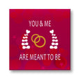 Personalised You and Me Meant to Be Canvas Frame