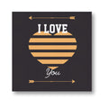Personalised I Love You Romantic Canvas Frame