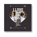 Personalised I Love You Photo Canvas Frame