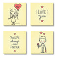 You and Me Always Forever Canvas Frame Set of 4