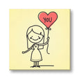 Personalised Love You Canvas Frame for Couples
