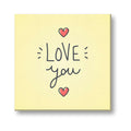 Personalised Love You Romantic Canvas Frame Decor
