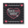 You Are the Reason for My Smile Canvas Painting Frame