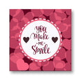 You Make Me Smile Romantic Canvas Painting Frame