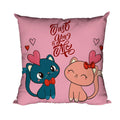 Cute Cat Just You & Me Personalised Cushion Cover for Couples