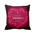 Happy Valentine's Day Personalised Cushion Cover for Couples
