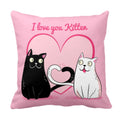 I Love You Kitten Personalised Cushion Cover for Her