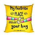 Favourite Place Inside Your Hug Personalised Cushion Cover