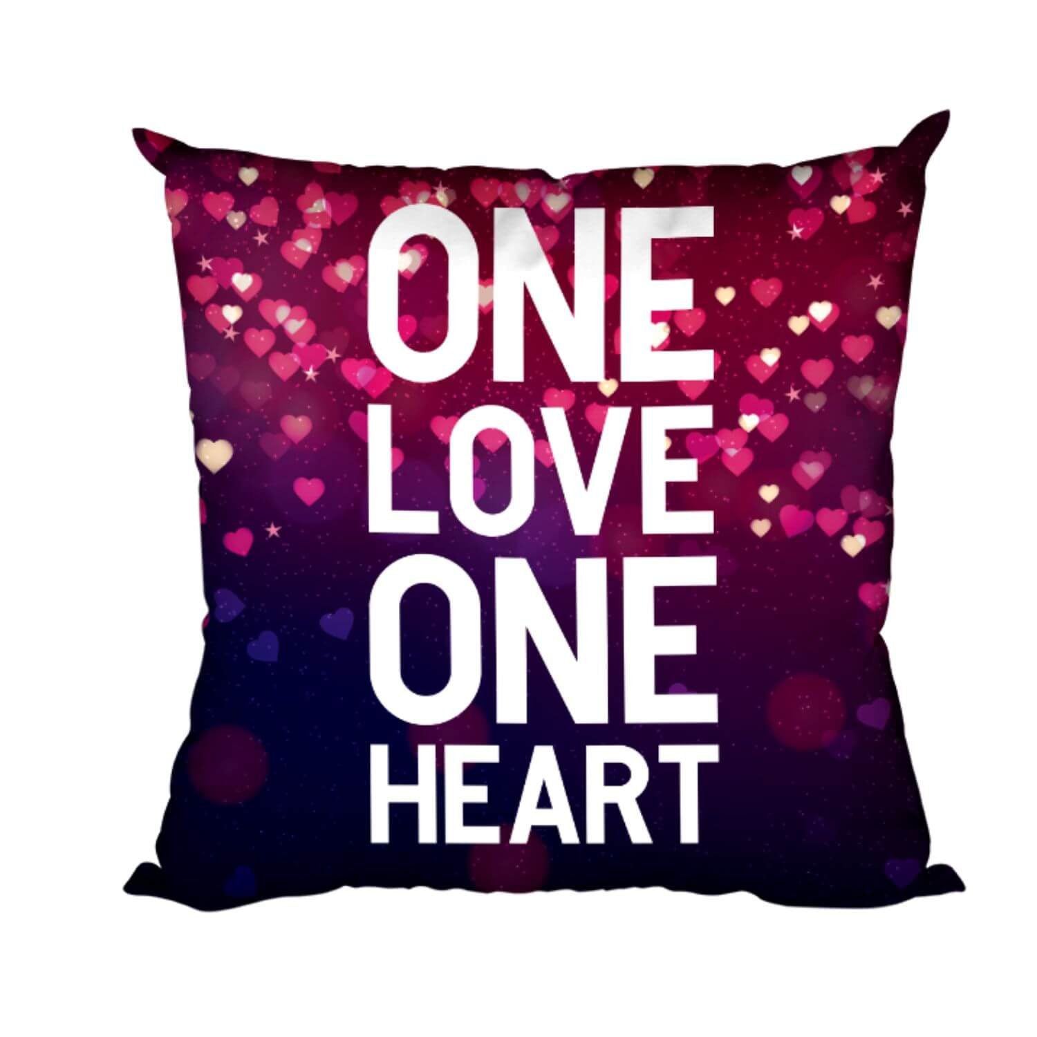 One Love One Heart Cushion Cover