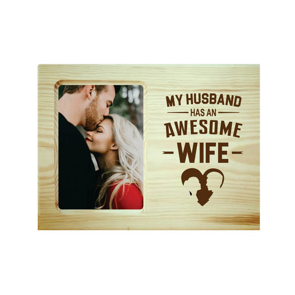 Awesome Wife Engraved Photo Frame