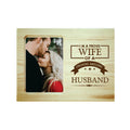 Proud Wife of Awesome Husband Engraved Photo Frame