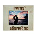 I Love My Boyfriend Engraved Wooden Photo Frame