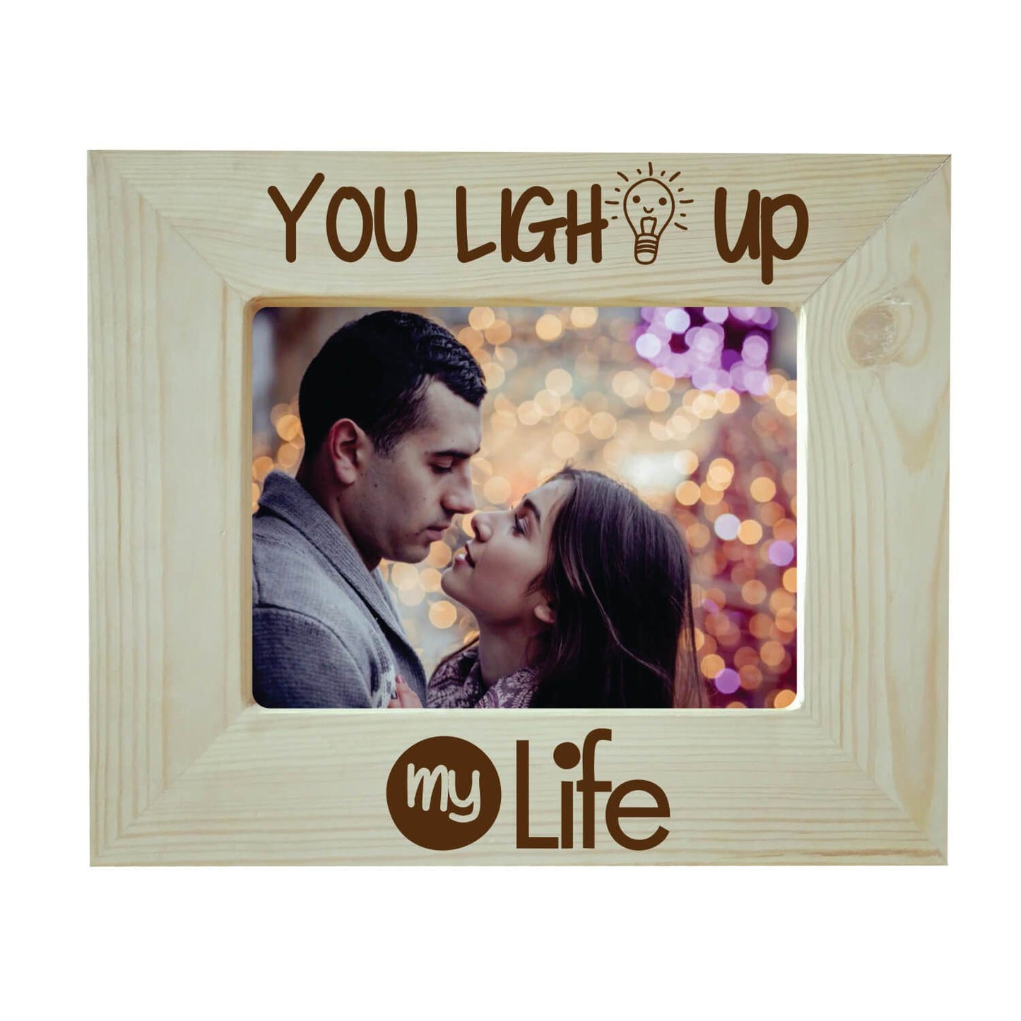 You Light Up My Life Engraved Photo Frame
