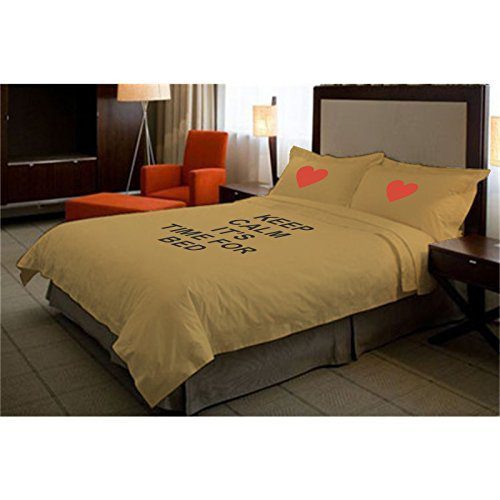 Keep-Calm-Its-Bed-Time-Bedsheet-Gifts-for-Kids-Beige