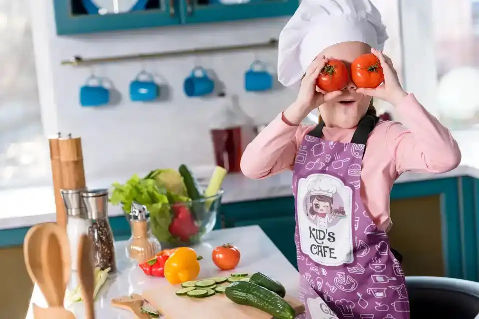 Kids Cafe Kids Apron