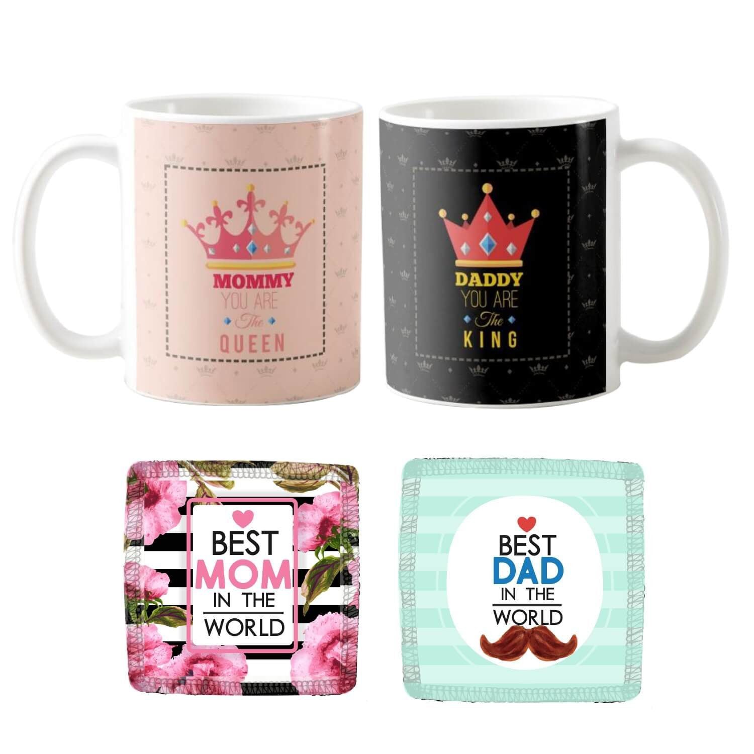 King Queen Mommy Daddy Couple Coffee Mug