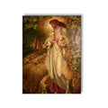 Lord Jesus with Peaceful Sheep Canvas Wall Painting Frame