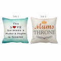 Mother And Daughter Forever Love Cushion Cover, Double-Sided