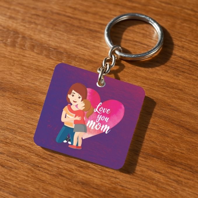 Love You Mom Keychain