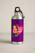 Love You Mom Sipper Bottle - 600ml Steel Gift for Mom