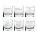 Whiskey Glasses Set of 6 - Love of Whiskey Engraved