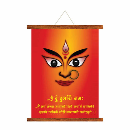 Maa-Ambe-Durga-Parvati-Canvas-Scroll-KH5125
