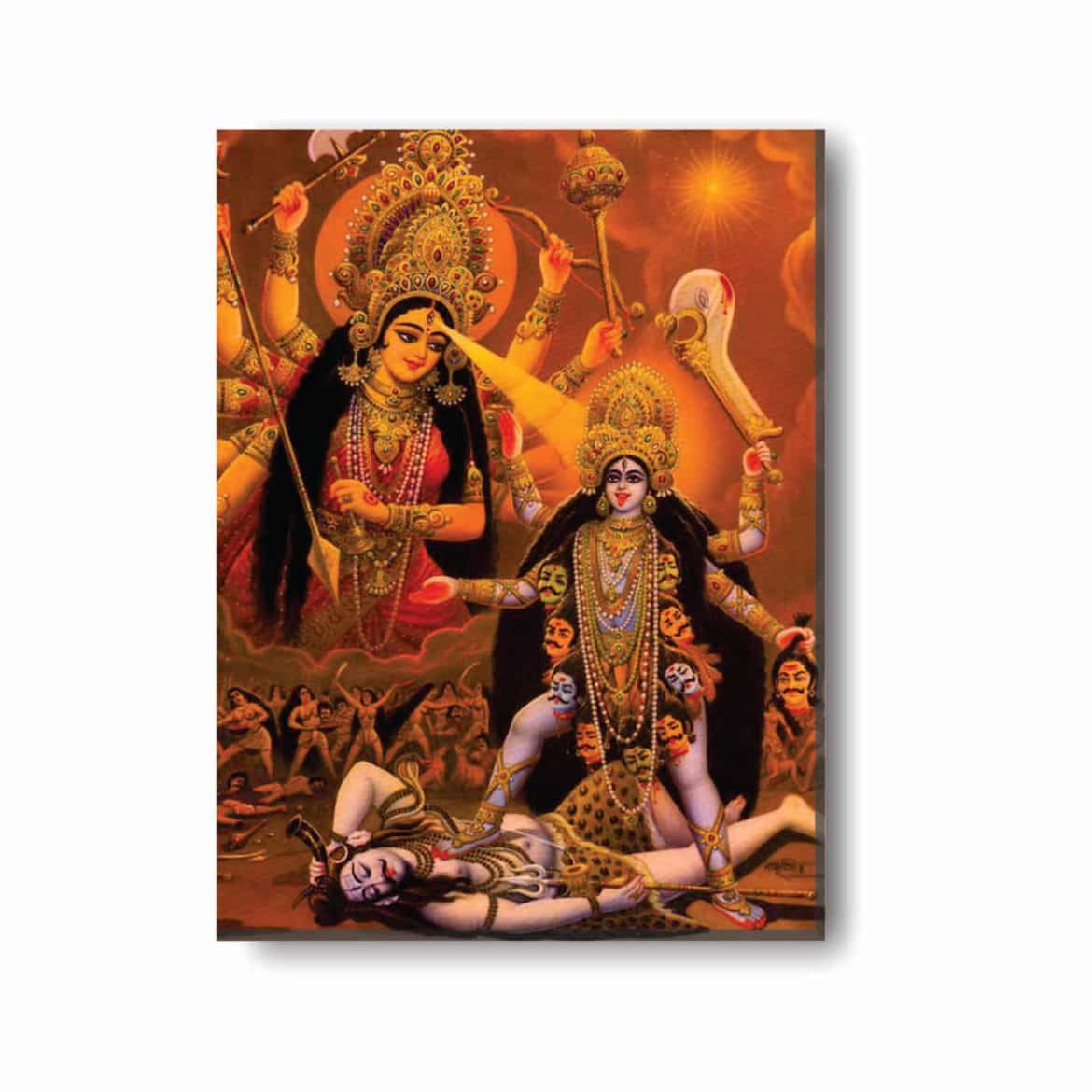 Maa-Durga-Maa-Kali-Canvas-frame-KH5151