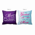 Greatest Blessing Mom Cushion Cover, Double-Sided Print