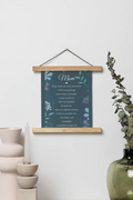 Mom In My Heart Mother's Day Scroll Greeting Card