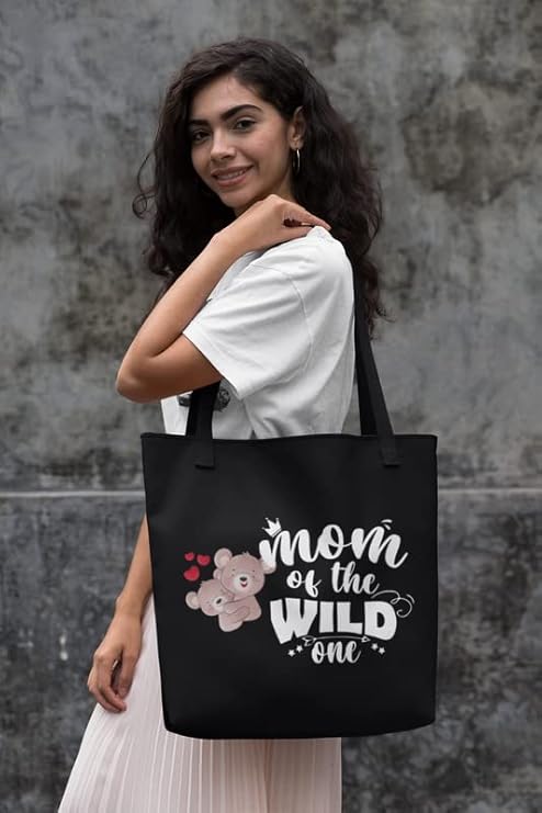 Mom of the wild one Tote bag