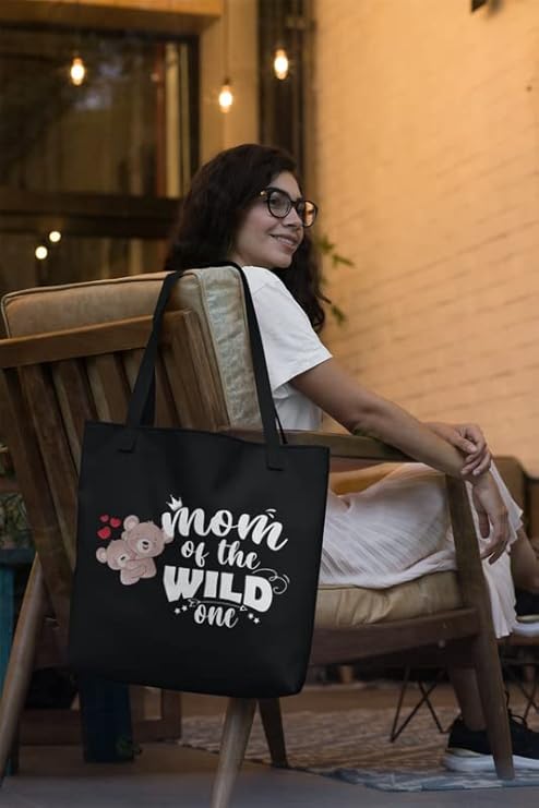 Mom of the wild one Tote bag